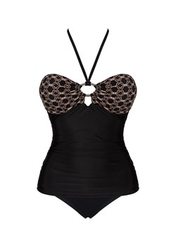 Dwuczęściowy strój kąpielowy tankini z figami w kolorze czarnym Cornelia, Kolor czarny-wzór, Rozmiar S, LivCo Corsetti Fashion ze sklepu Intymna w kategorii Stroje kąpielowe - zdjęcie 162094526