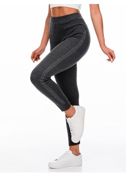 Spodnie damskie legginsy 237PLR - szare ze sklepu Edoti w kategorii Spodnie damskie - zdjęcie 162101987