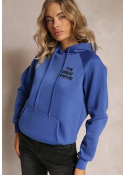 Granatowa Wsuwana Bluza z Kapturem Sivame ze sklepu Renee odzież w kategorii Bluzy damskie - zdjęcie 162104445
