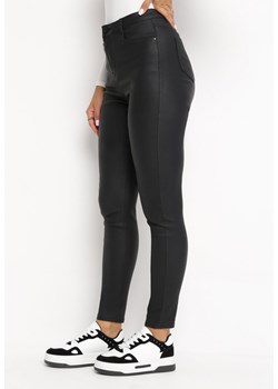 Czarne Modelujące Spodnie Skinny z Kieszeniami Envoi ze sklepu Born2be Odzież w kategorii Spodnie damskie - zdjęcie 162107796