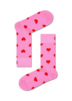 Happy Socks skarpetki Heart Sock kolor różowy ze sklepu ANSWEAR.com w kategorii Skarpetki damskie - zdjęcie 162109307