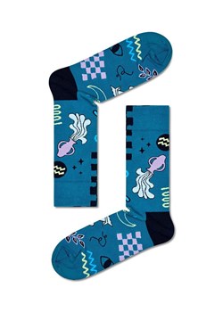 Happy Socks skarpetki Zodiac Aquarius kolor niebieski ze sklepu ANSWEAR.com w kategorii Skarpetki damskie - zdjęcie 162109375