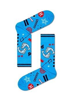 Happy Socks skarpetki Zodiac Pisces kolor niebieski ze sklepu ANSWEAR.com w kategorii Skarpetki damskie - zdjęcie 162109378