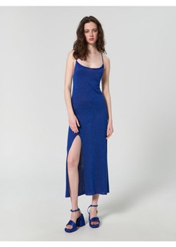Sinsay - Sukienka midi na ramiączkach - niebieski ze sklepu Sinsay w kategorii Sukienki - zdjęcie 162117448