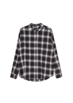 Cropp - Koszula oversize w kratę - czarny ze sklepu Cropp w kategorii Koszule damskie - zdjęcie 162126788