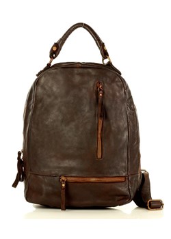 Marco Mazzini  Plecak genuine leather handmade classic brąz caffe ze sklepu Verostilo w kategorii Plecaki - zdjęcie 162139376