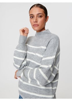 Sinsay - Sweter w paski - szary ze sklepu Sinsay w kategorii Swetry damskie - zdjęcie 162142045