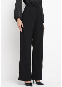 Czarne Klasyczne Spodnie z Kieszeniami i Prostą Nogawką Trisonore ze sklepu Born2be Odzież w kategorii Spodnie damskie - zdjęcie 162142479