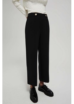 Spodnie z kantem czarne ze sklepu Moodo.pl w kategorii Spodnie damskie - zdjęcie 162162685
