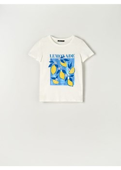 Sinsay - Koszulka z nadrukiem - kremowy ze sklepu Sinsay w kategorii Bluzki damskie - zdjęcie 162193737
