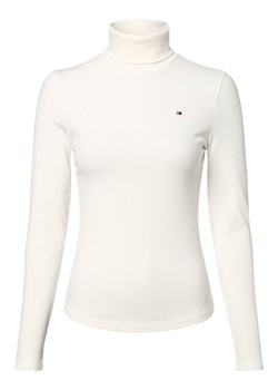 Tommy Hilfiger Damska koszulka z długim rękawem Kobiety Dżersej écru jednolity ze sklepu vangraaf w kategorii Bluzki damskie - zdjęcie 162196856