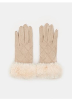 Sinsay - Rękawiczki - kremowy ze sklepu Sinsay w kategorii Rękawiczki damskie - zdjęcie 162213276