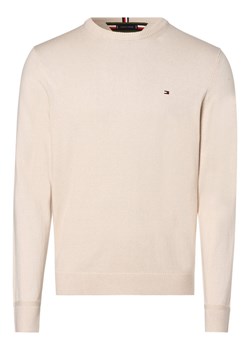 Tommy Hilfiger Sweter z dodatkiem kaszmiru Mężczyźni Bawełna écru jednolity ze sklepu vangraaf w kategorii Swetry męskie - zdjęcie 162213825