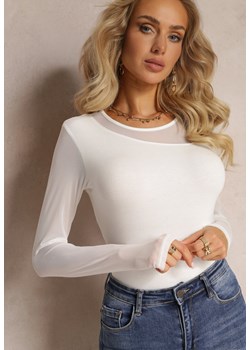 Biała Bluzka z Siateczką Lamivette ze sklepu Renee odzież w kategorii Bluzki damskie - zdjęcie 162236068