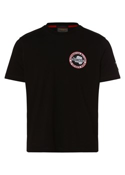 Aeronautica T-shirt męski Mężczyźni Bawełna czarny jednolity ze sklepu vangraaf w kategorii T-shirty męskie - zdjęcie 162269846