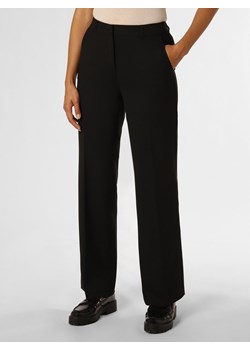 s.Oliver BLACK LABEL Spodnie Kobiety Sztuczne włókno czarny jednolity ze sklepu vangraaf w kategorii Spodnie damskie - zdjęcie 162269878