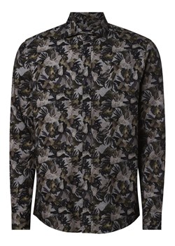 Joop Jeans Koszula męska Mężczyźni Regular Fit Bawełna oliwkowy wzorzysty ze sklepu vangraaf w kategorii Koszule męskie - zdjęcie 162272416