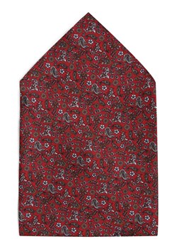 Prince BOWTIE Muszka i poszetka męska z jedwabiu Mężczyźni Jedwab czerwony wzorzysty ze sklepu vangraaf w kategorii Muchy - zdjęcie 162272566