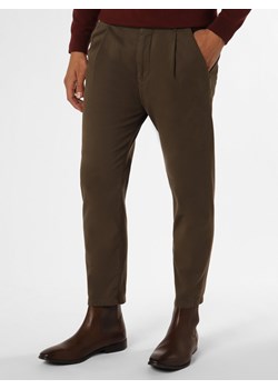 Drykorn Spodnie Mężczyźni Bawełna czekoladowy jednolity ze sklepu vangraaf w kategorii Spodnie męskie - zdjęcie 162272608