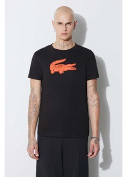 Lacoste t-shirt męski kolor czarny ze sklepu ANSWEAR.com w kategorii T-shirty męskie - zdjęcie 162273765