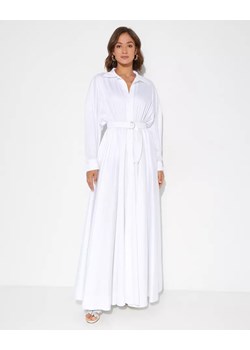 Norma Kamali Biała koszulowa sukienka oversize Boyfriend rozmiar 34 ze sklepu Moliera2.com w kategorii Sukienki - zdjęcie 162274848