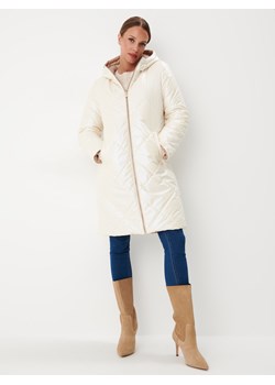Mohito - Dwustronny płaszcz - kremowy ze sklepu Mohito w kategorii Płaszcze damskie - zdjęcie 162294396