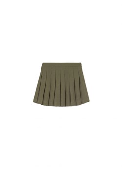 Cropp - Ciemnozielona plisowana spódniczka - zielony ze sklepu Cropp w kategorii Spódnice - zdjęcie 162294667