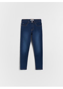 Reserved - Elastyczne jeansy slim - granatowy ze sklepu Reserved w kategorii Spodnie dziewczęce - zdjęcie 162297515