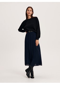 Reserved - Bluza z wiskozą - czarny ze sklepu Reserved w kategorii Bluzy damskie - zdjęcie 162298448