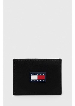 Tommy Jeans etui na karty kolor czarny ze sklepu ANSWEAR.com w kategorii Etui - zdjęcie 162303125