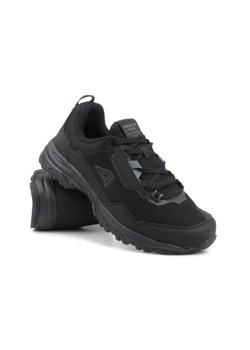 Klasyczne sneakersy męskie - AMERICAN CLUB WT138/23, czarne ze sklepu ulubioneobuwie w kategorii Buty trekkingowe męskie - zdjęcie 162320839