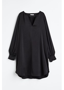 H & M - Satynowa sukienka - Czarny ze sklepu H&M w kategorii Sukienki - zdjęcie 162330005