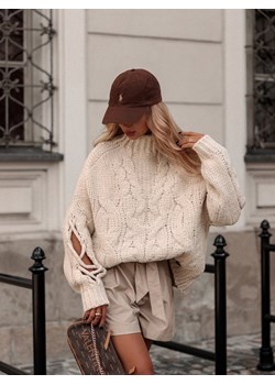 Sweter Sheridan Ecru ze sklepu Lisa Mayo w kategorii Swetry damskie - zdjęcie 162330016