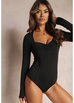 Czarne Body typu Gorset Ellula ze sklepu Renee odzież w kategorii Bluzki damskie - zdjęcie 162347307