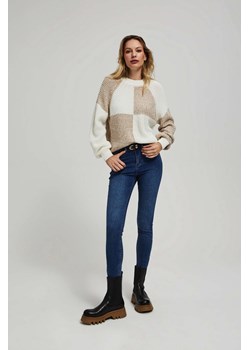 Sweter z geometrycznym wzorem ze sklepu Moodo.pl w kategorii Swetry damskie - zdjęcie 162354638