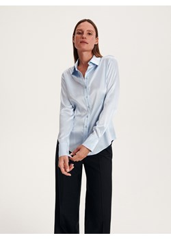 Reserved - Jedwabna koszula - jasnoniebieski ze sklepu Reserved w kategorii Koszule damskie - zdjęcie 162356075