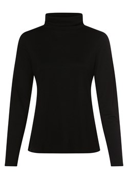comma Damska koszulka z długim rękawem Kobiety Dżersej czarny jednolity ze sklepu vangraaf w kategorii Bluzki damskie - zdjęcie 162356909
