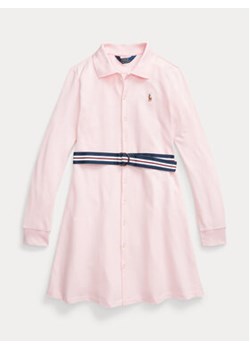 Polo Ralph Lauren Sukienka codzienna Lsoxforddrss 313916863002 Różowy Regular Fit ze sklepu MODIVO w kategorii Sukienki dziewczęce - zdjęcie 162362748
