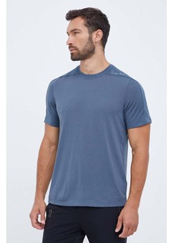 Calvin Klein Performance t-shirt treningowy kolor niebieski gładki ze sklepu ANSWEAR.com w kategorii T-shirty męskie - zdjęcie 162368288
