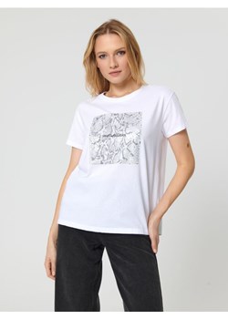 Sinsay - Koszulka z nadrukiem - biały ze sklepu Sinsay w kategorii Bluzki damskie - zdjęcie 162369459