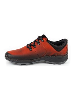 Buty męskie trekkingowe skórzane 890MA czerwone ze sklepu butyolivier w kategorii Buty trekkingowe męskie - zdjęcie 162370699