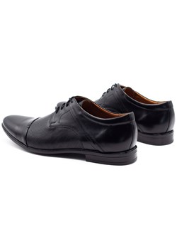 Buty męskie skórzane wizytowe 710 czarne ze sklepu butyolivier w kategorii Buty eleganckie męskie - zdjęcie 162370745