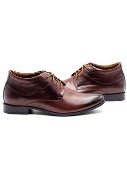 Buty męskie podwyższające 300LU brązowe ze sklepu butyolivier w kategorii Buty eleganckie męskie - zdjęcie 162371737