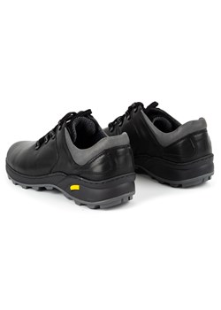 Buty męskie trekkingowe skórzane 890MA czarne ze sklepu butyolivier w kategorii Buty trekkingowe męskie - zdjęcie 162371847