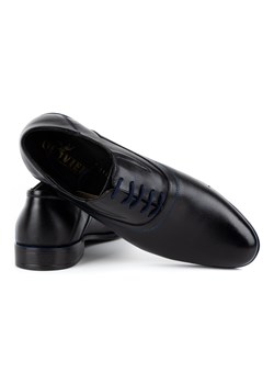 Buty męskie skórzane wizytowe 243T9 czarne ze sklepu butyolivier w kategorii Buty eleganckie męskie - zdjęcie 162372055