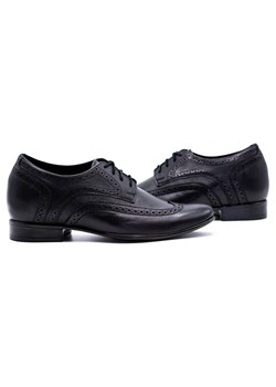 Buty męskie podwyższające wizytywe 617P podwyższające czarne ze sklepu butyolivier w kategorii Buty eleganckie męskie - zdjęcie 162372215