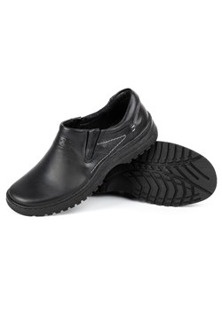Buty męskie skórzane casual 869 czarne ze sklepu butyolivier w kategorii Półbuty męskie - zdjęcie 162372397