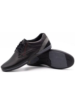 Buty męskie skórzane 623 czarne ze sklepu butyolivier w kategorii Półbuty męskie - zdjęcie 162372549