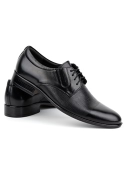 Buty męskie wizytowe skórzane 358KAM czarne ze sklepu butyolivier w kategorii Buty eleganckie męskie - zdjęcie 162374625