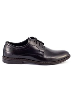 Buty męskie skórzane wizytowe 281LU czarne ze sklepu butyolivier w kategorii Półbuty męskie - zdjęcie 162376365